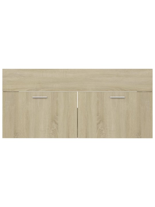 Skříňka pod umyvadlo dub sonoma 100x38,5x46 cm kompozitní dřevo