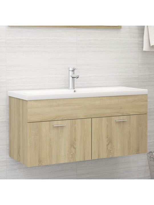 Skříňka pod umyvadlo dub sonoma 100x38,5x46 cm kompozitní dřevo