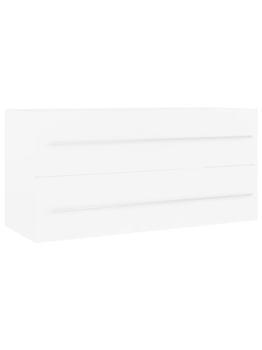 Skříňka pod umyvadlo bílá 100 x 38,5 x 48 cm kompozitní dřevo