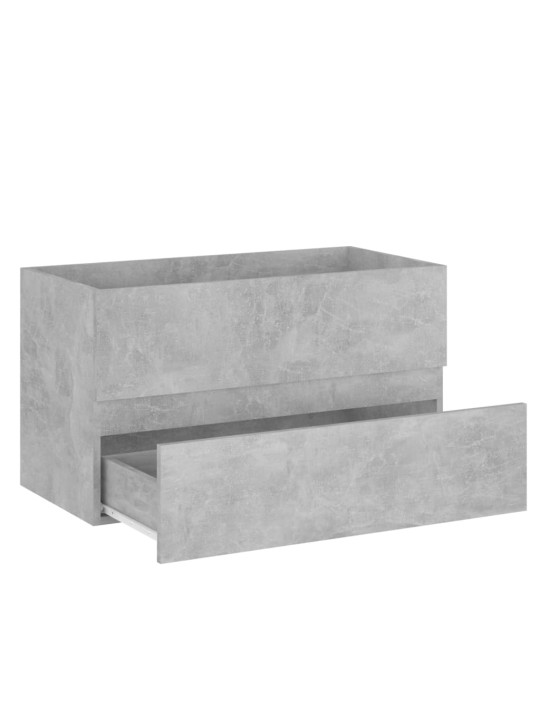 Skříňka pod umyvadlo betonově šedá 80 x 38,5 x 45 cm kompozit
