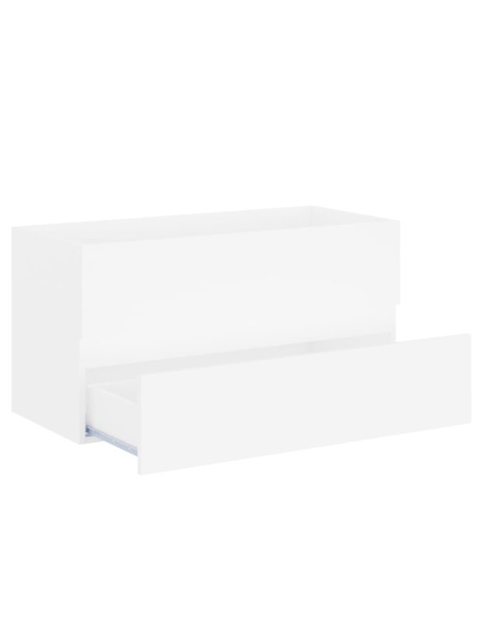 Skříňka pod umyvadlo bílá 90 x 38,5 x 45 cm kompozitní dřevo