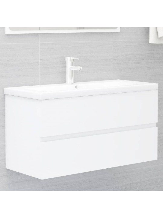 Skříňka pod umyvadlo bílá 90 x 38,5 x 45 cm kompozitní dřevo