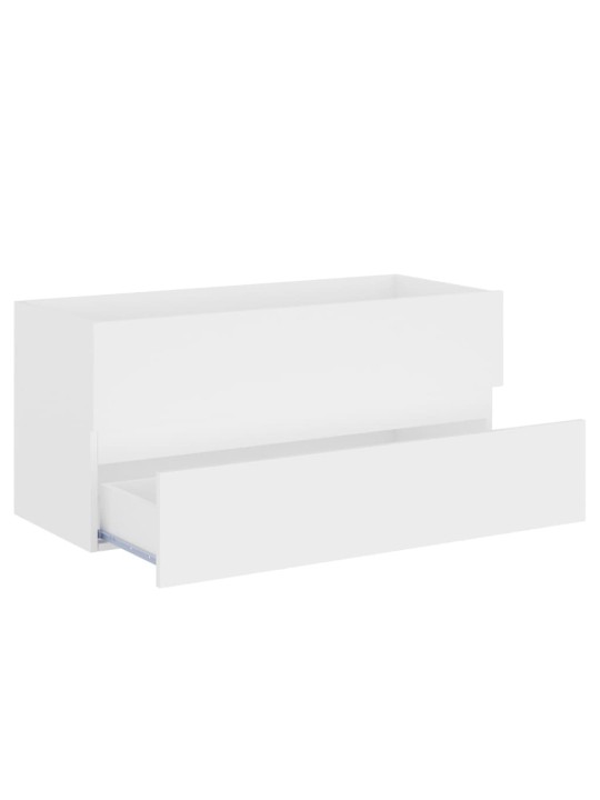 Skříňka pod umyvadlo bílá 100 x 38,5 x 45 cm kompozitní dřevo