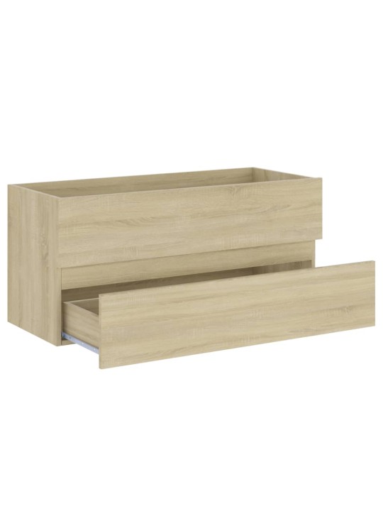 Skříňka pod umyvadlo dub sonoma 100x38,5x45 cm kompozitní dřevo