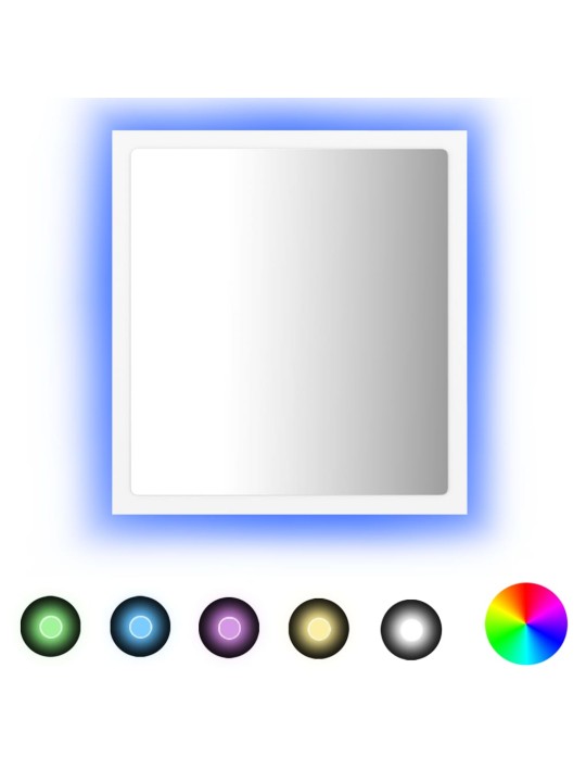 LED koupelnové zrcadlo bílé 40 x 8,5 x 37 cm akrylové