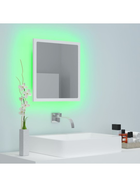 LED koupelnové zrcadlo bílé 40 x 8,5 x 37 cm akrylové