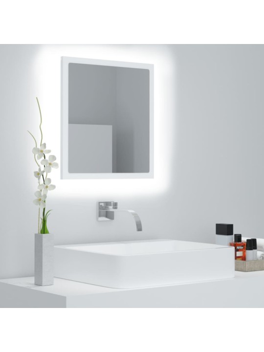 LED koupelnové zrcadlo bílé 40 x 8,5 x 37 cm akrylové