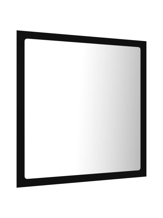 LED koupelnové zrcadlo černé 40 x 8,5 x 37 cm akrylové