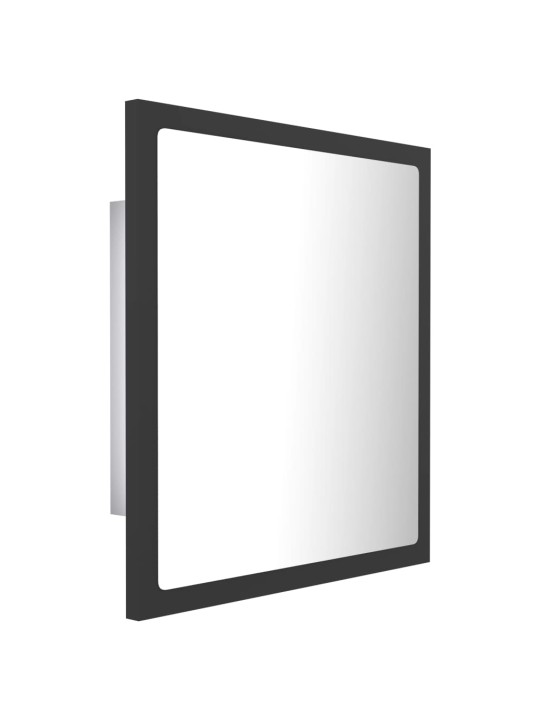 LED koupelnové zrcadlo šedé 40 x 8,5 x 37 cm akrylové