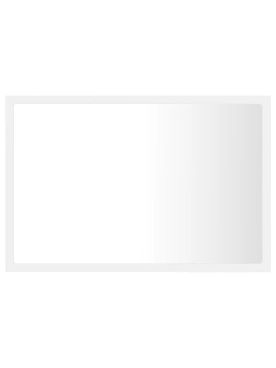 LED koupelnové zrcadlo bílé 60 x 8,5 x 37 cm akrylové