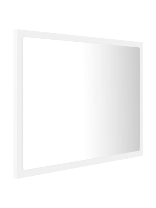 LED koupelnové zrcadlo bílé 60 x 8,5 x 37 cm akrylové