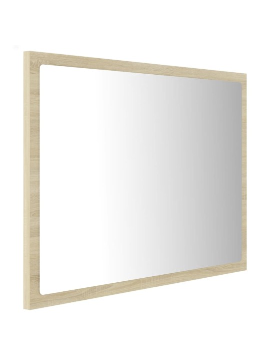 Led koupelnové zrcadlo dub sonoma 60 x 8,5 x 37 cm akrylové