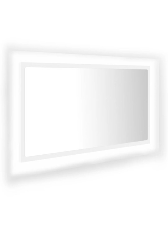 LED koupelnové zrcadlo bílé 80 x 8,5 x 37 cm akrylové