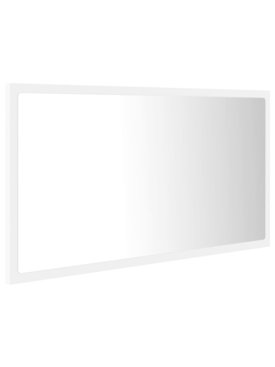 LED koupelnové zrcadlo bílé 80 x 8,5 x 37 cm akrylové