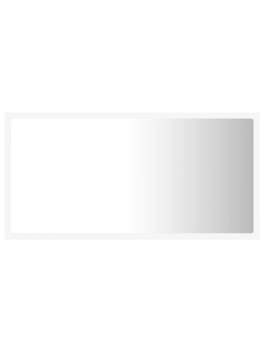 LED koupelnové zrcadlo bílé 80 x 8,5 x 37 cm akrylové