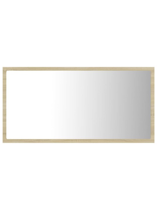 LED koupelnové zrcadlo dub sonoma 80 x 8,5 x 37 cm akrylové