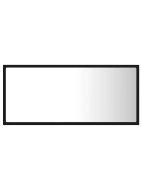 LED koupelnové zrcadlo černé 90 x 8,5 x 37 cm akrylové