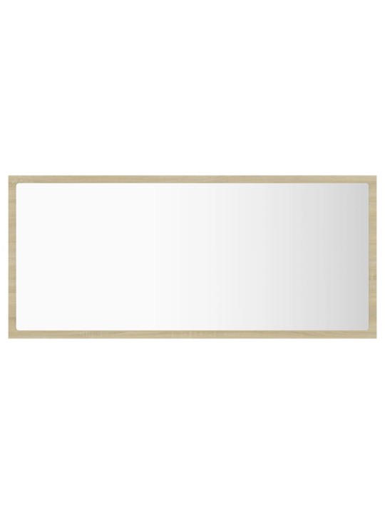 LED koupelnové zrcadlo dub sonoma 90 x 8,5 x 37 cm akrylové