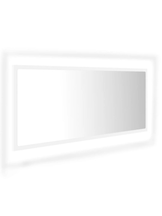 LED koupelnové zrcadlo bílé 100 x 8,5 x 37 cm akrylové