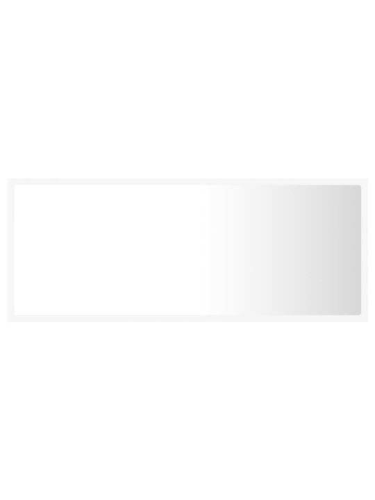 LED koupelnové zrcadlo bílé 100 x 8,5 x 37 cm akrylové