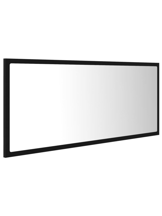 LED koupelnové zrcadlo černé 100 x 8,5 x 37 cm akrylové