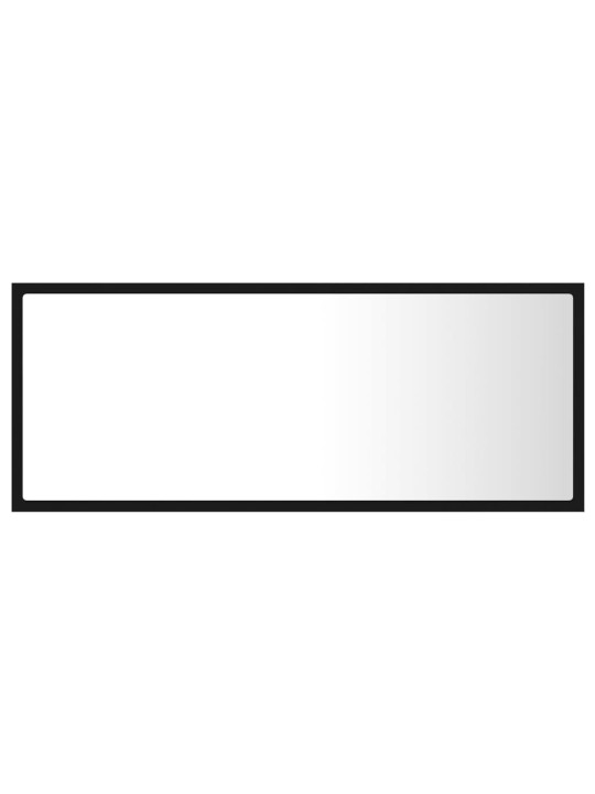LED koupelnové zrcadlo černé 100 x 8,5 x 37 cm akrylové