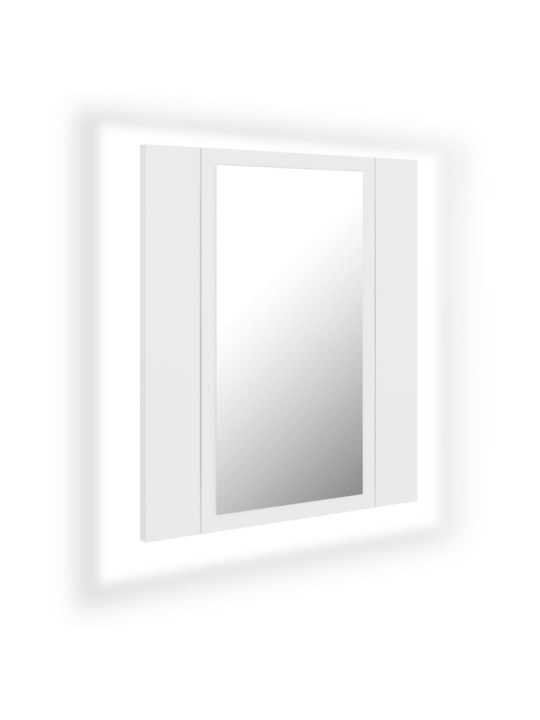 LED koupelnová skříňka se zrcadlem bílá 40 x 12 x 45 cm akryl
