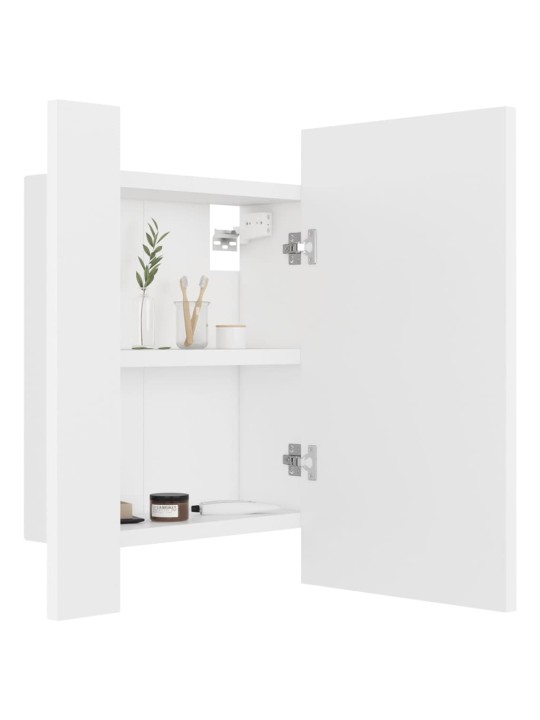LED koupelnová skříňka se zrcadlem bílá 40 x 12 x 45 cm akryl
