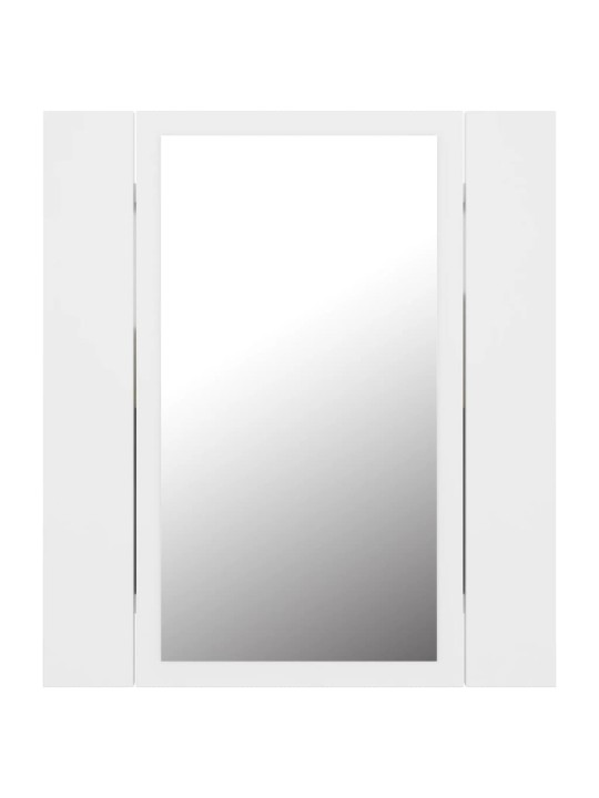 LED koupelnová skříňka se zrcadlem bílá 40 x 12 x 45 cm akryl