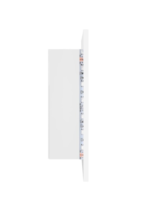 LED koupelnová skříňka se zrcadlem bílá 40 x 12 x 45 cm akryl