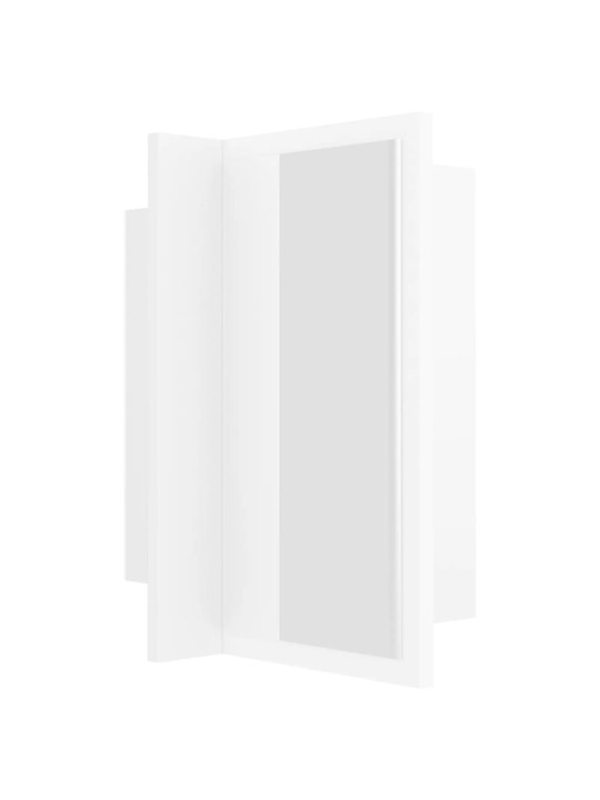 LED koupelnová skříňka se zrcadlem bílá 40 x 12 x 45 cm akryl