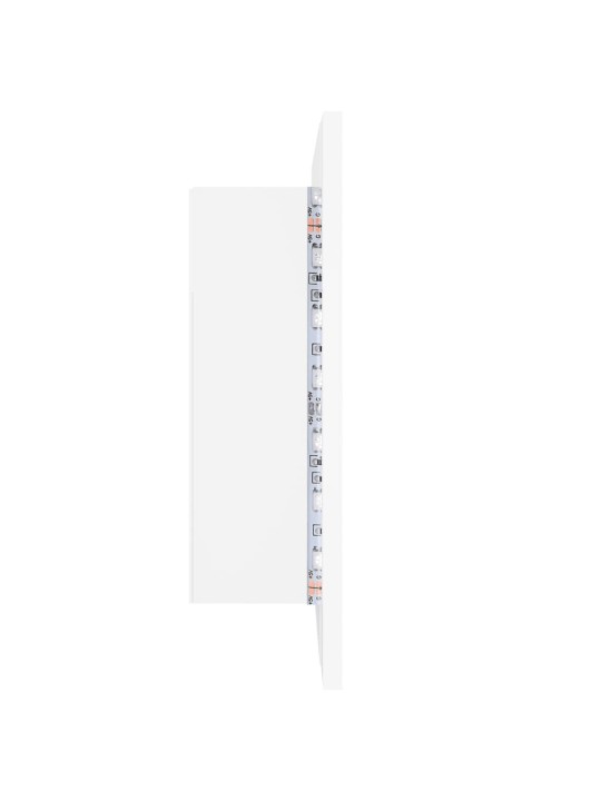 LED koupelnová skříňka se zrcadlem bílá 60 x 12 x 45 cm akryl