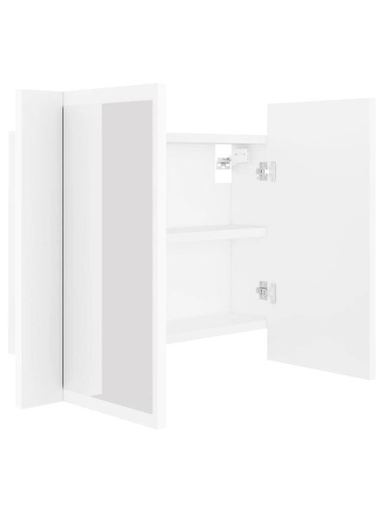 LED koupelnová skříňka se zrcadlem bílá 60 x 12 x 45 cm akryl