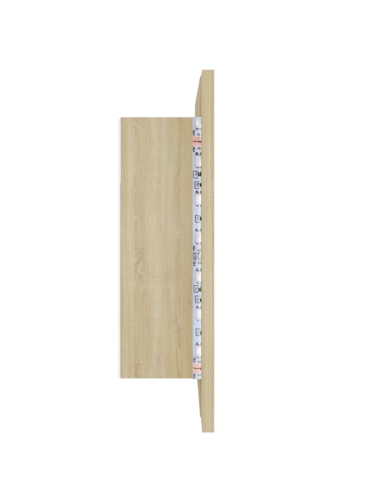 LED koupelnové zrcadlo dub sonoma 60 x 12 x 45 cm akrylové