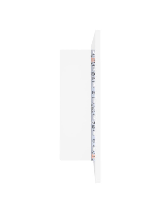 LED koupelnová skříňka se zrcadlem bílá 80 x 12 x 45 cm akryl