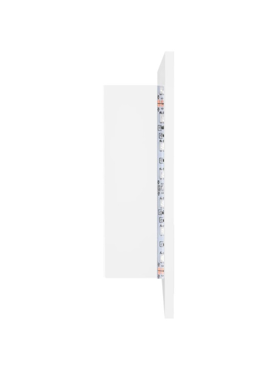 LED koupelnová skříňka se zrcadlem bílá 90 x 12 x 45 cm akryl