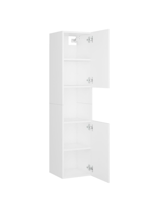 Koupelnová skříňka bílá 30 x 30 x 130 cm kompozitní dřevo