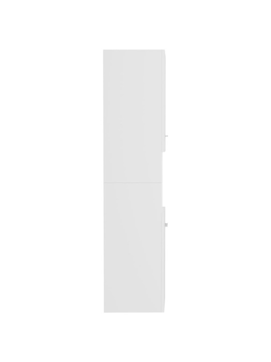 Koupelnová skříňka bílá 30 x 30 x 130 cm kompozitní dřevo