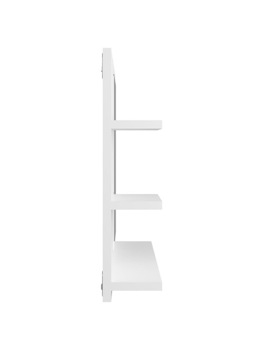 Koupelnové zrcadlo bílé 60 x 10,5 x 45 cm kompozitní dřevo