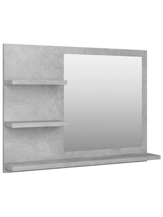 Koupelnové zrcadlo betonově šedé 60x10,5x45 cm kompozitní dřevo