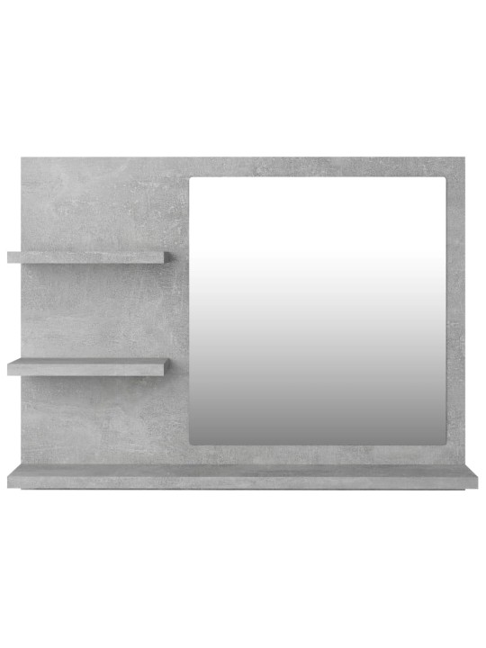 Koupelnové zrcadlo betonově šedé 60x10,5x45 cm kompozitní dřevo