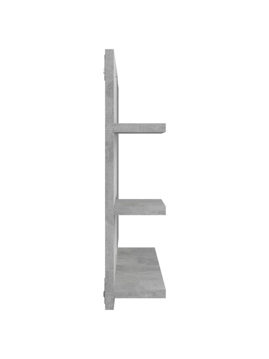 Koupelnové zrcadlo betonově šedé 60x10,5x45 cm kompozitní dřevo
