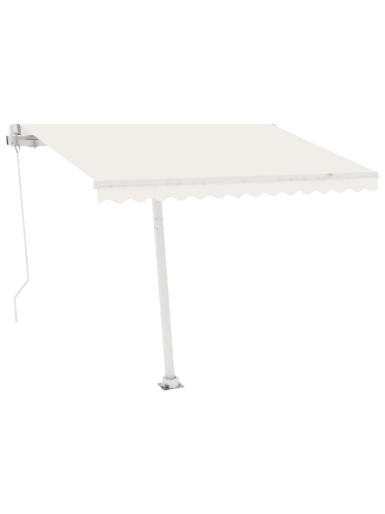 Sada sloupků pro markýzu bílá 300 x 245 cm železo