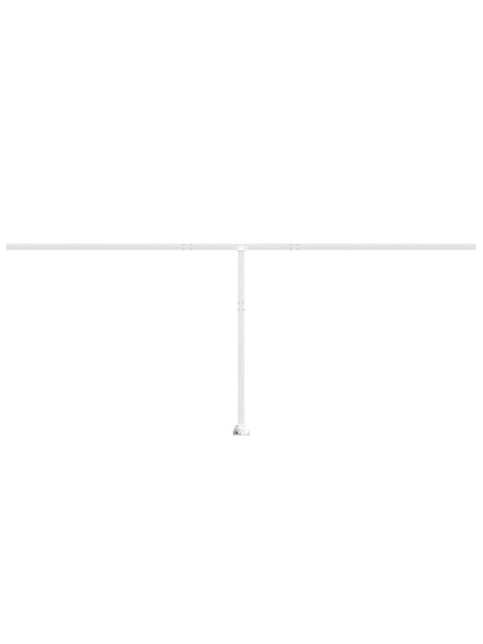 Sada sloupků pro markýzu bílá 600 x 245 cm železo