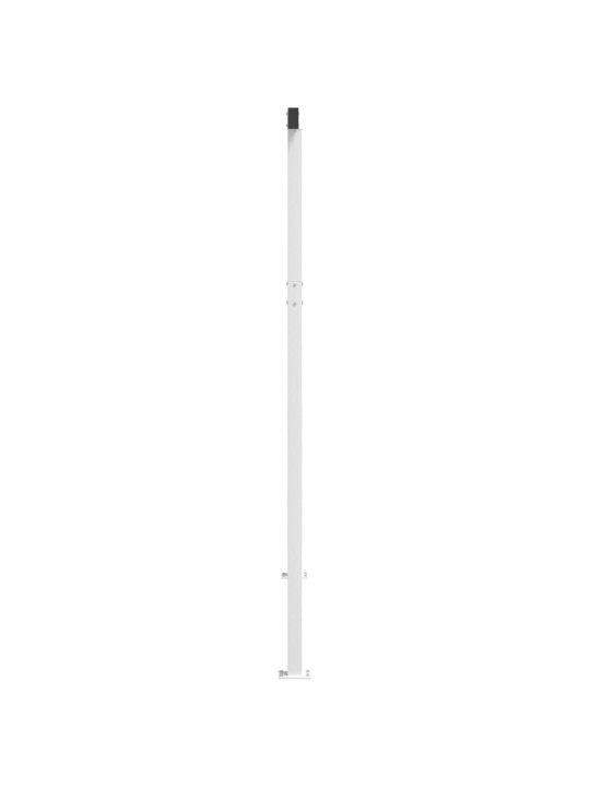Sada sloupků pro markýzu bílá 300 x 245 cm železo