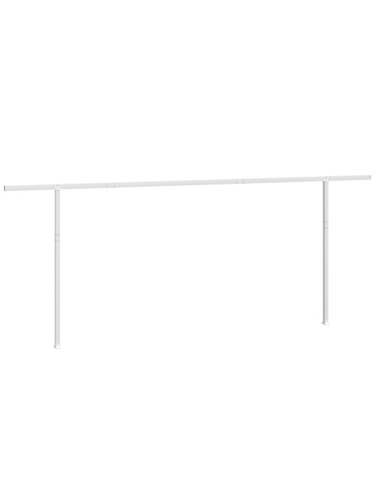Sada sloupků pro markýzu bílá 600 x 245 cm železo