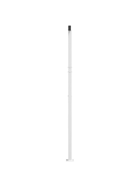 Sada sloupků pro markýzu bílá 600 x 245 cm železo