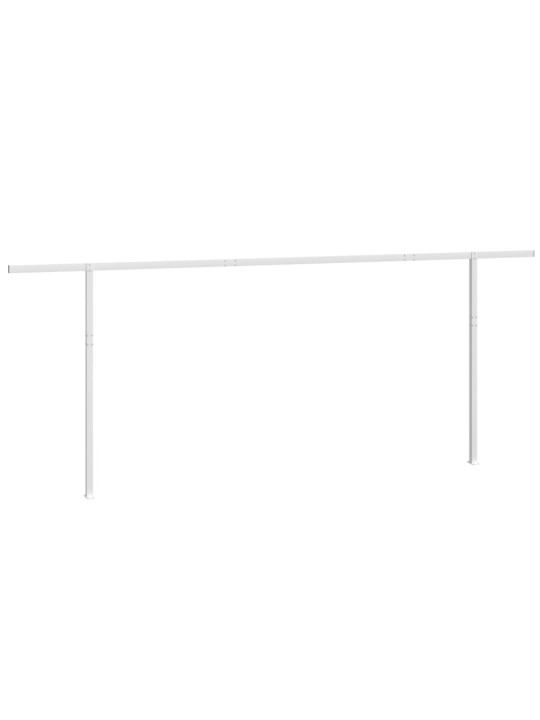 Sada sloupků pro markýzu bílá 600 x 245 cm železo