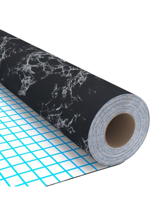 Samolepící tapeta na nábytek černý kámen 500 x 90 cm PVC