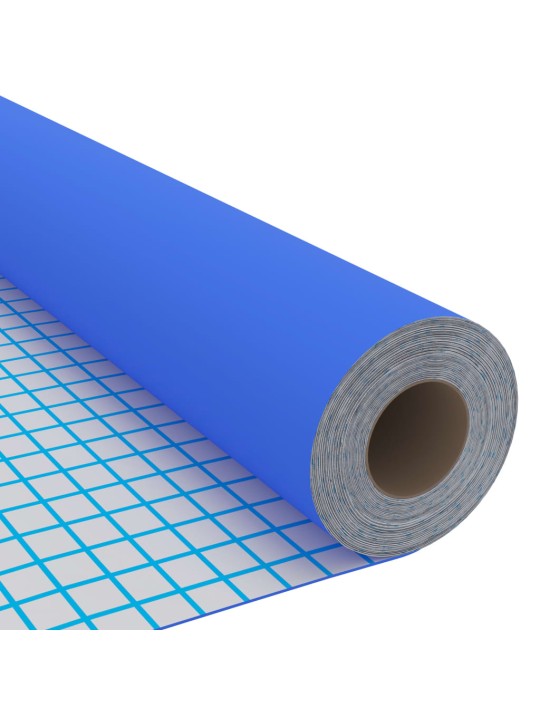 Samolepící tapeta na nábytek modrá vysoký lesk 500 x 90 cm PVC